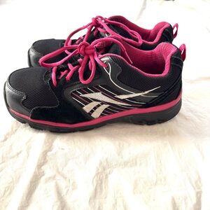 Reebok Anomar Work Safety shoes Black and Pink SZ 9 M Worn 1X